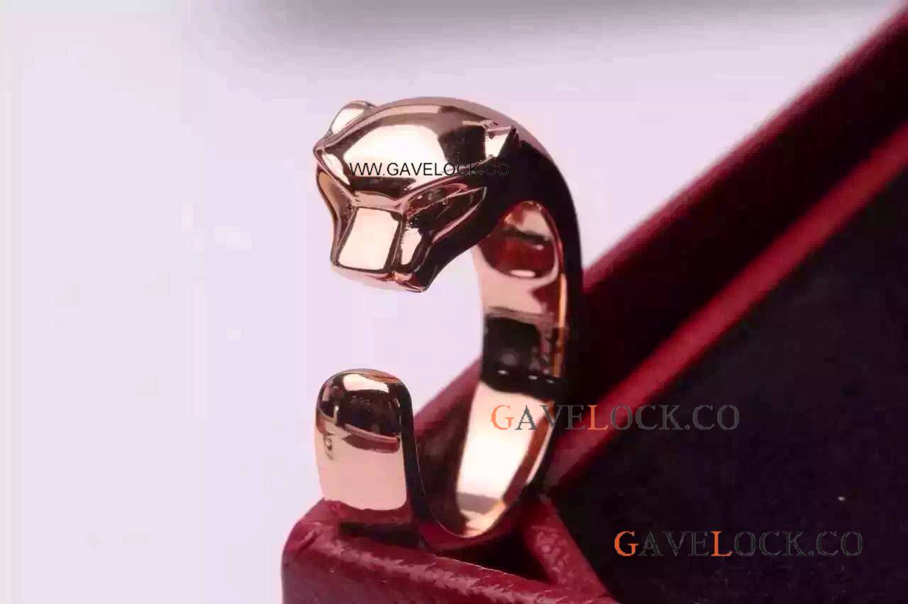 Replica Cartier Leapord Ring - Rose Gold - AAA Cartier Jewelry Replica